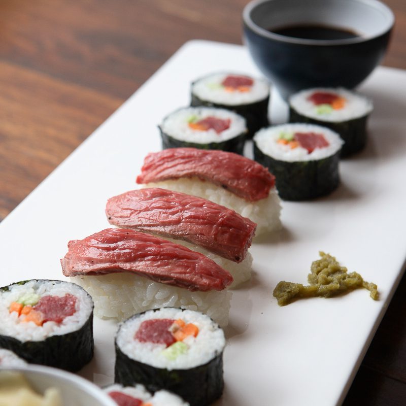 Ostrich Shashimi