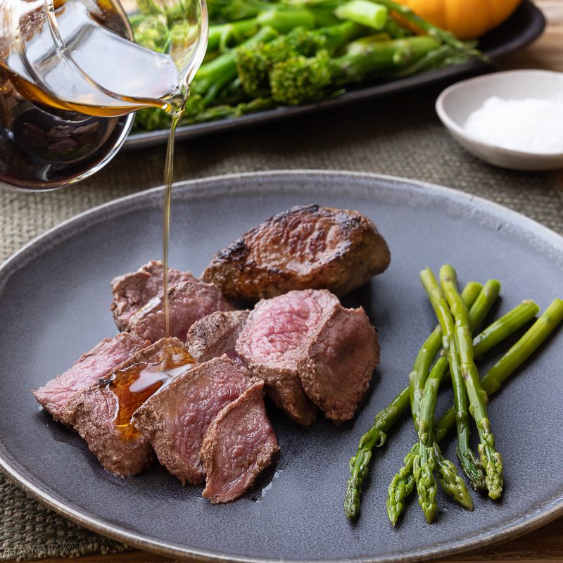 Ostrich Fillet with Balsamic Jus